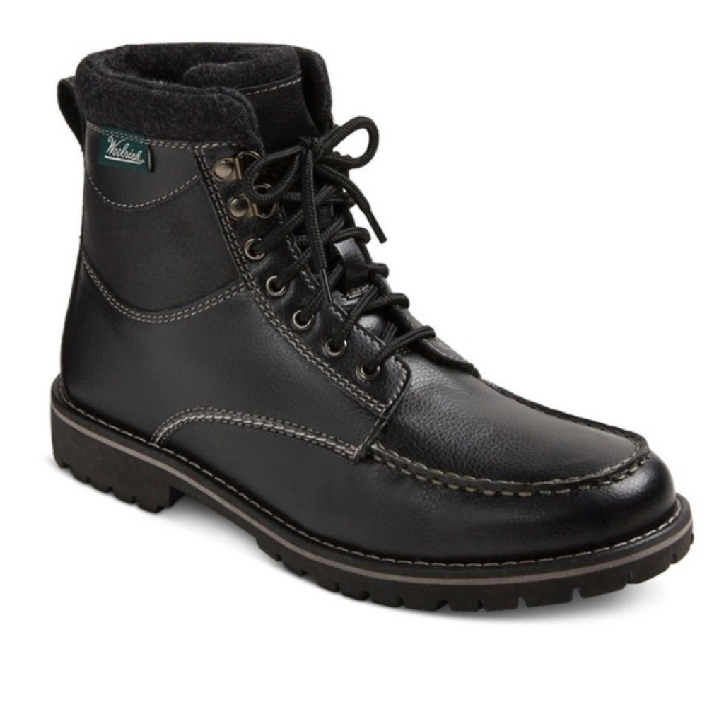 NEW! Woolrich Brushman Tall Black Utility Dress Boots